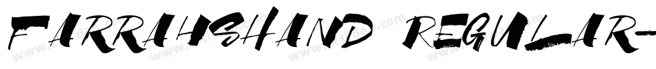 FarrahsHand Regular字体转换